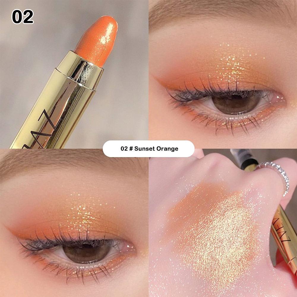 New Double-Headed Eyeshadow Pen Waterproof Pearlescent Highlight Long Lasting Delicate Flash Flashing Stick
