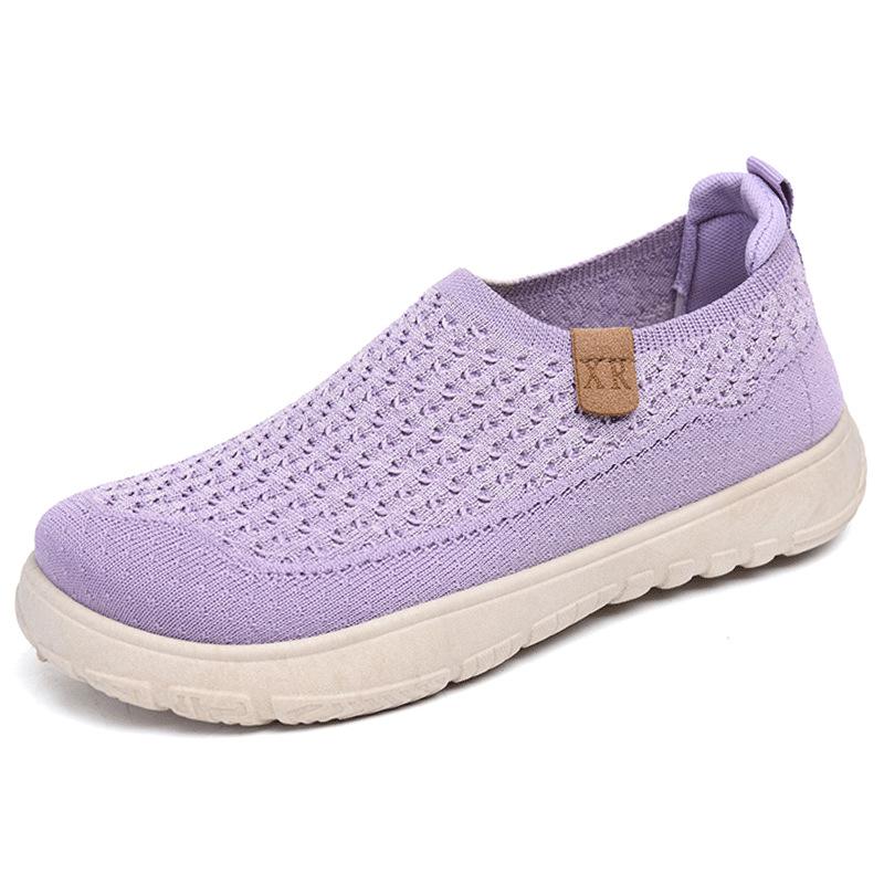 Fisherman shoes women's spring and summer new breathable fly-woven casual shoes TEMU soft-soled non-slip mother shoes