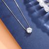 New Simple Single Crystal Clavicle Chain 925 Sterling Silver Pendant Necklaces   XL025