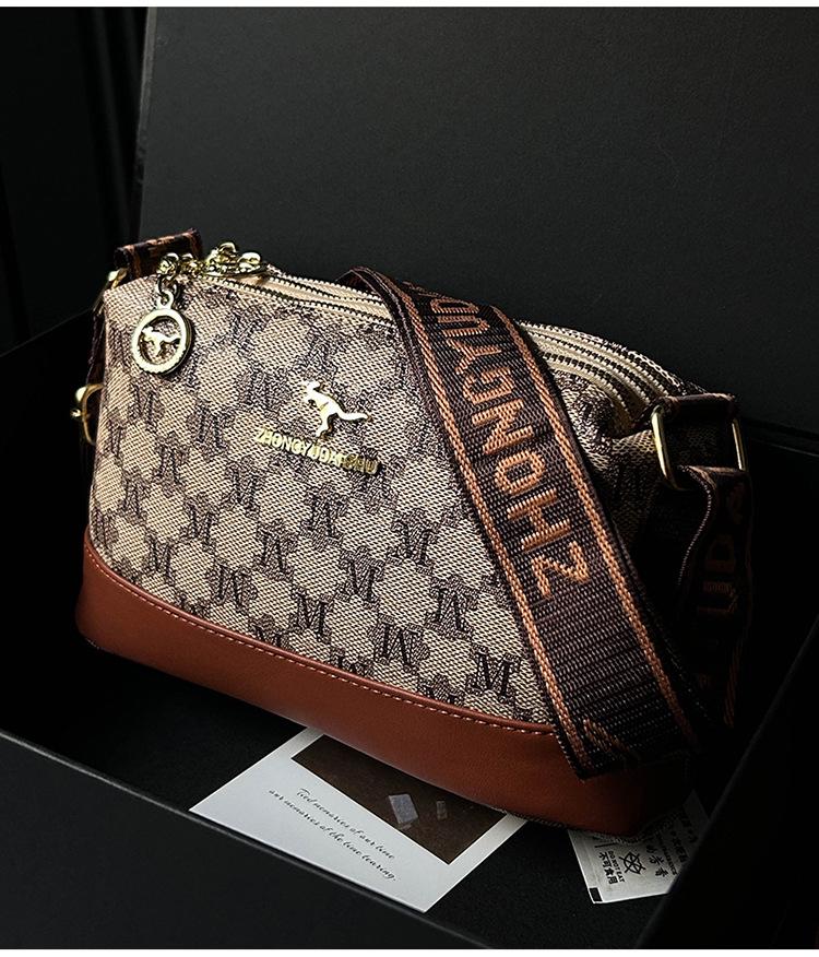 

New Women s High-End Printed Shoulder Handbag - Large Capacity & Versatile Crossbody 25x10x15 cm белый