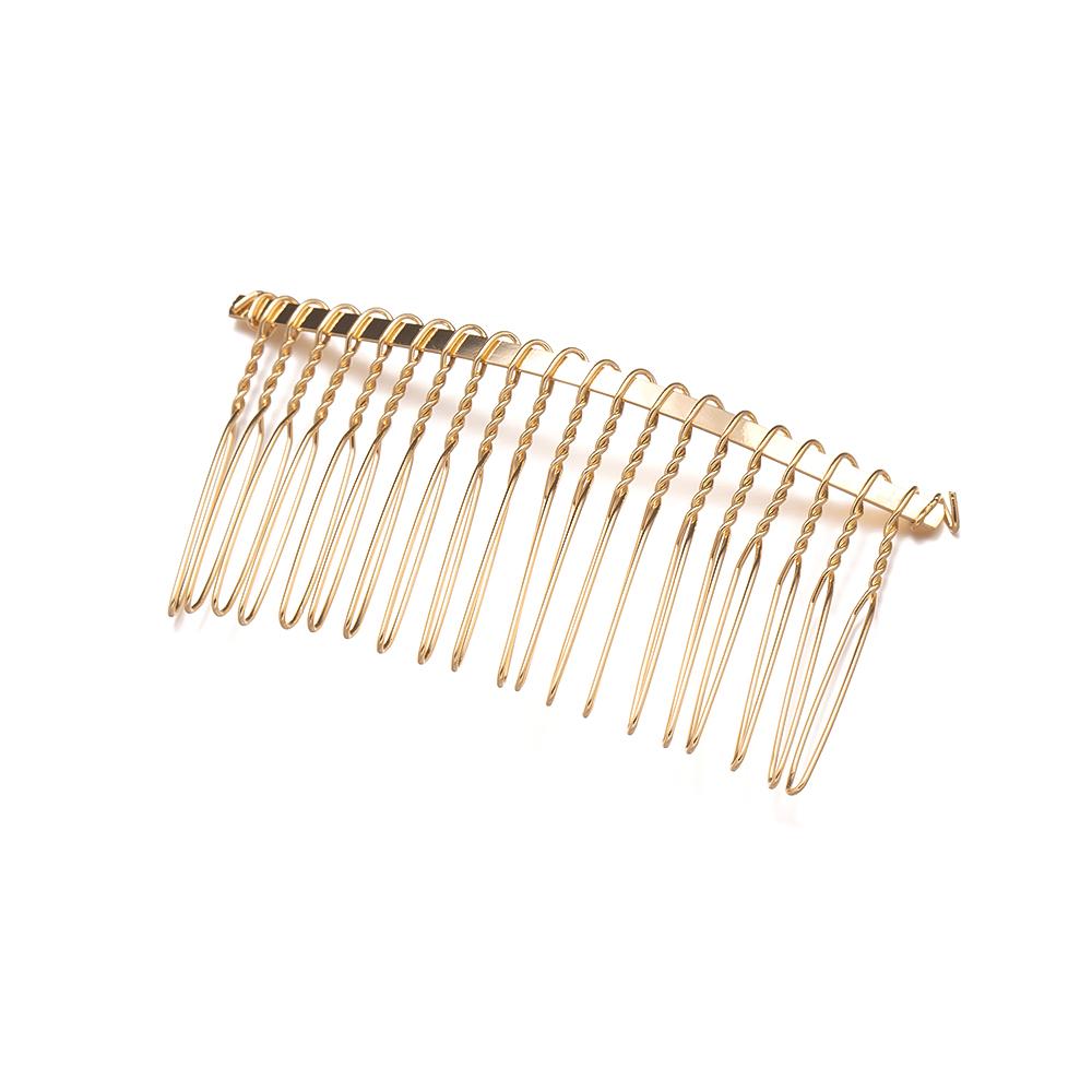 10pcs/Lot 10/12/15/20 Teeth Metal Wire Hair Comb Base For DIY Handmade Hair Clip Accessories Wedding Jewelry Making Decorative
