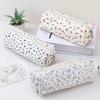 Cartoon Floral Printing Pen Bag Student Grils Stationery Bag Large Capacity Pencil Case Multifunctional Stationery Organizer