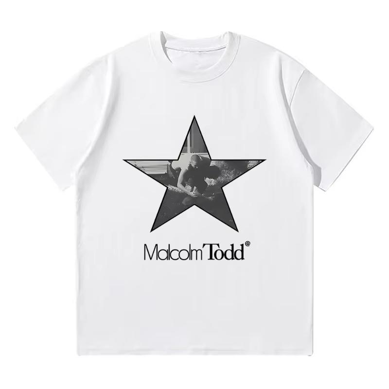 

Malcolm Todd Star Logo Graphic T Shirts Cotton Casual Streetwear Tops Women Men Crewneck Short Sleeve T-shirts 4XL