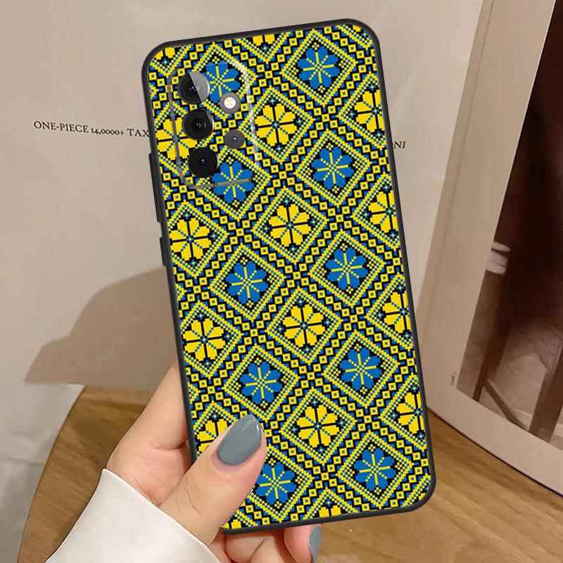 Ukraine Ornament Pattern For Samsung Galaxy A53 A33 A13 A23 A15 A25 A35 A55 A51 A71 A12 A32 A52 A14 A34 A54 Case