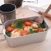 Kakuri Sangyo SUNDRY Mess Aluminum Rice Cooker with Measurement Square Lightweight Rice Cooker Tin, Markings, Cooker, Outdoor, Camping, Hiking,