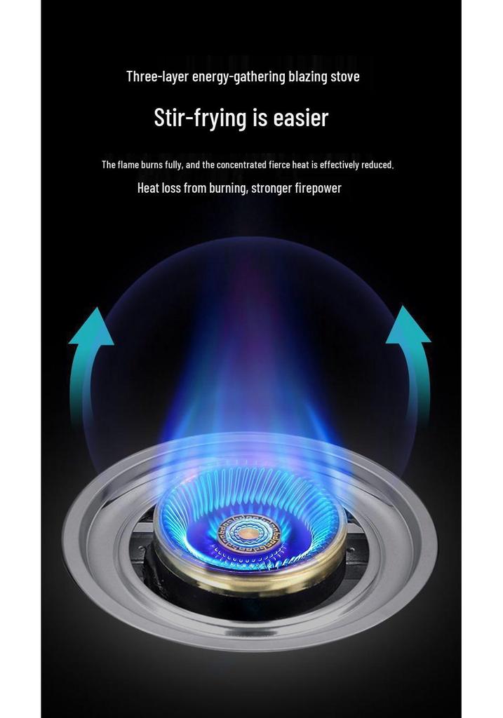 Home Energy-Saving Single Burner Gas Stove for LPG & Natural Gas