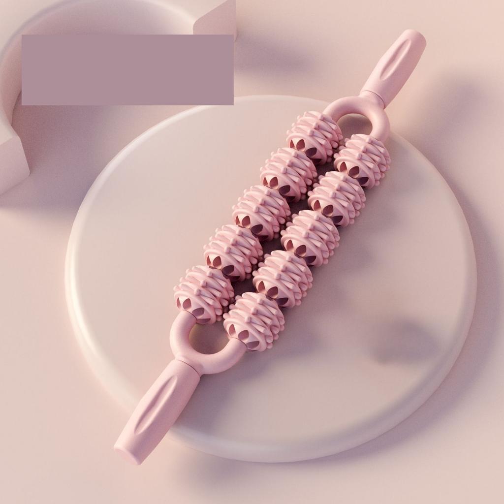 1PC Double Row Massage Stick Yoga Muscle Relaxation Mace Adult Fitness Calf Massage Relaxation Products