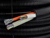 Corrugated conduit with pilot for cables 16mm 50m black