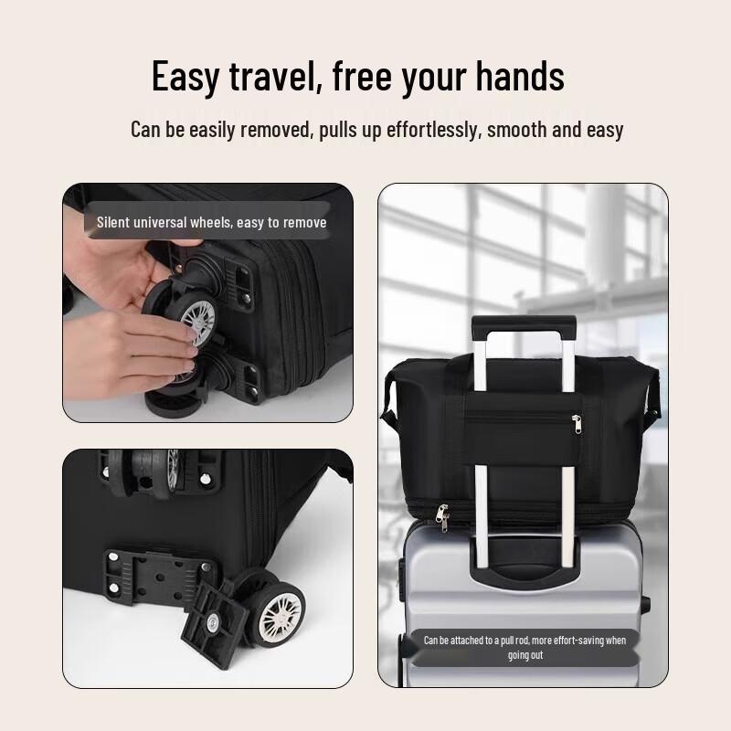 Warrior Universal Wheel Foldable Expandable Travel Luggage Bag
