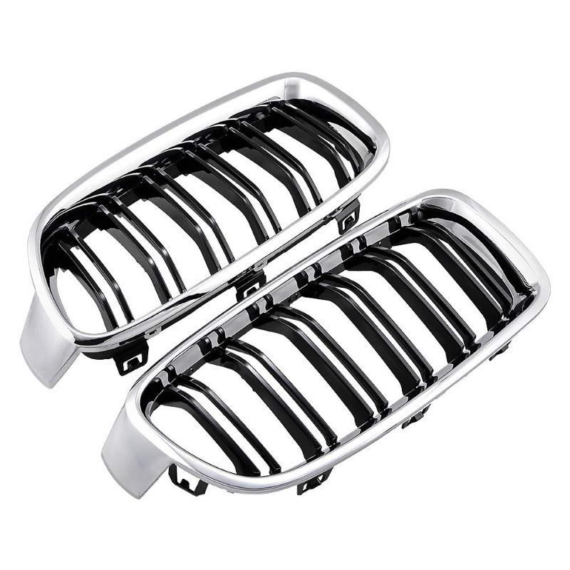 Kidney Replacement Front Grille Dual Slats For BMW 3 Series F30 F31 2012-2018 51130054493 51130054494 51137263482 51137263481