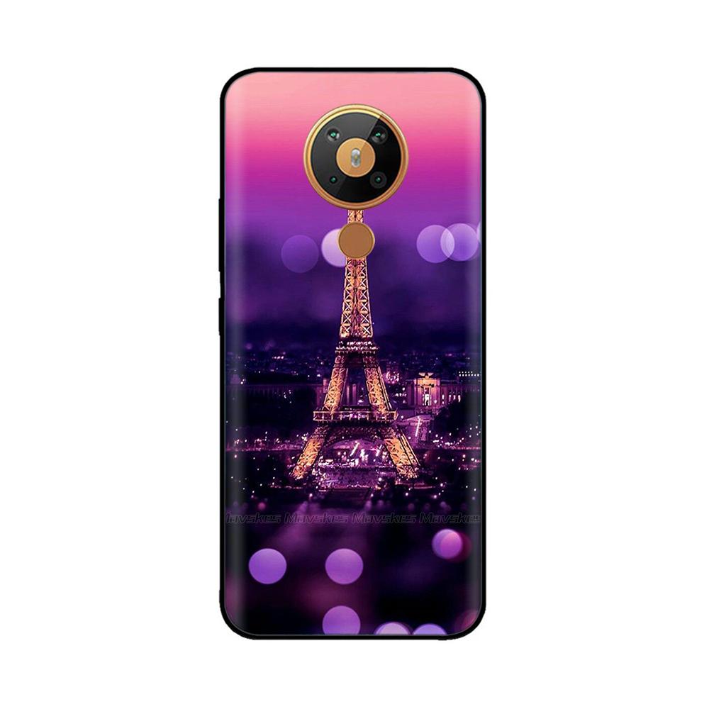 For Nokia 5.3 Silicone Case Soft Tpu Back Cover for Nokia 5.3 3.4 Bumper Printed Silicon Case for Nokia3.4 Nokia5.3 Phone Flower