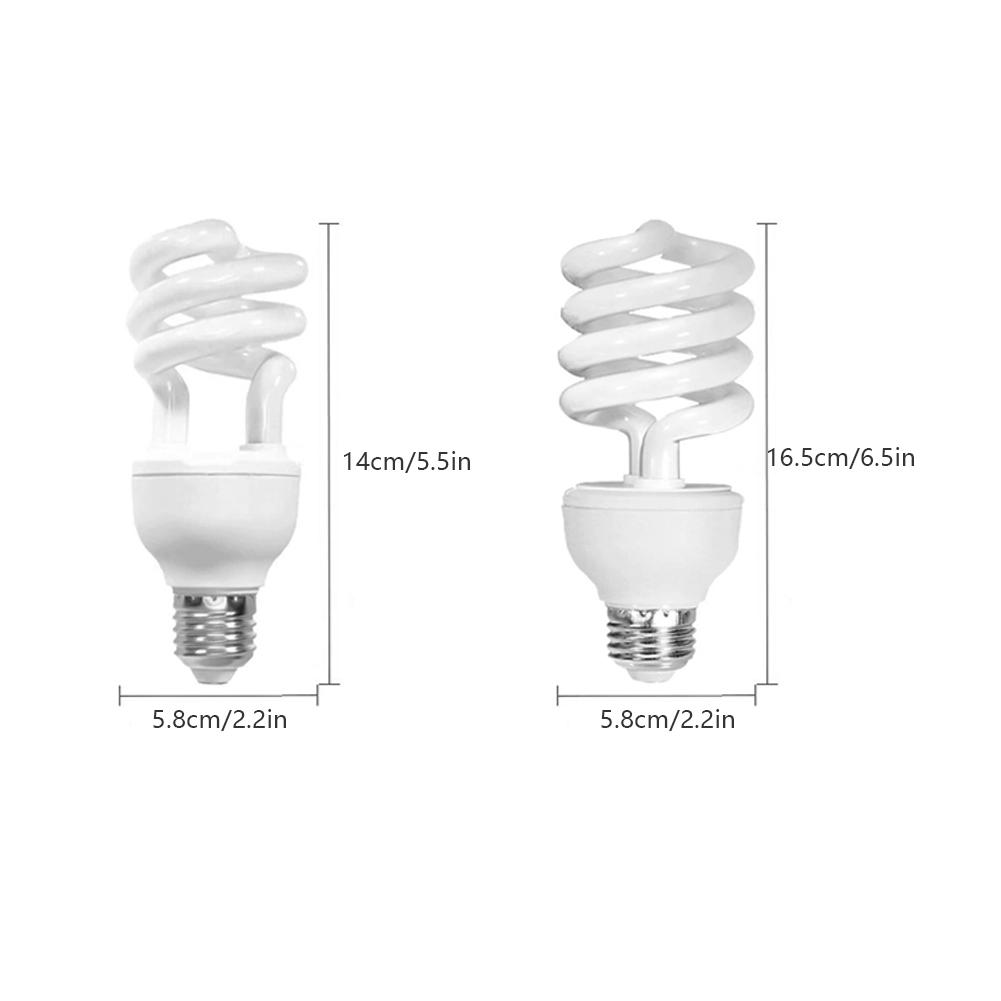 Lampada Rettili UVB 13W 26W Raggi UVB Riscaldamento Energetico Lampadina Arricchita di Calcio Lampade Riscaldanti Tartaruga Lucertola Serpente