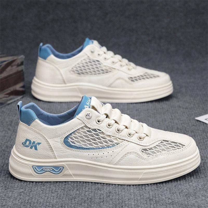 Mesh men's shoes summer breathable hollow board shoes casual versatile soft sole thin net shoes sports little white tide shoes