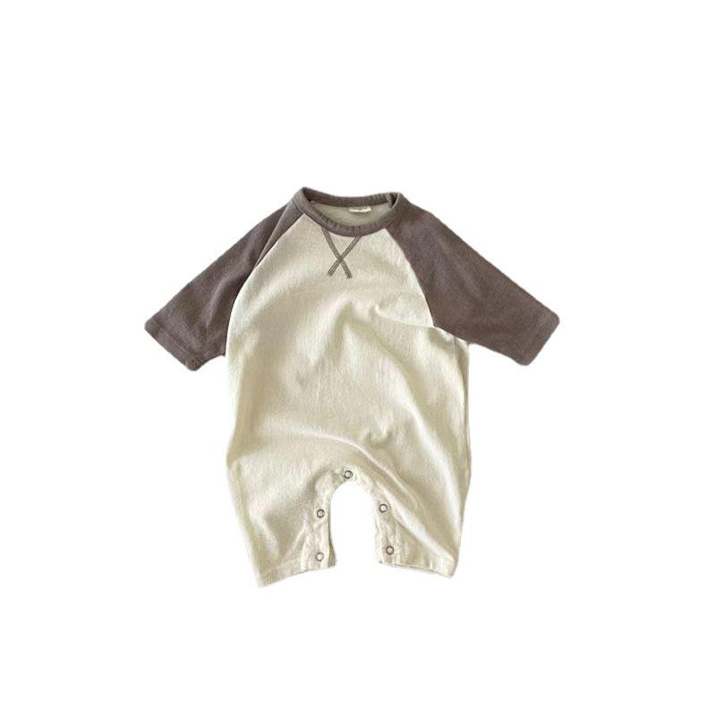 Baby Unisex Langarm-Overall im koreanischen Stil - Bequem und stilvoll für Frühling/Herbst