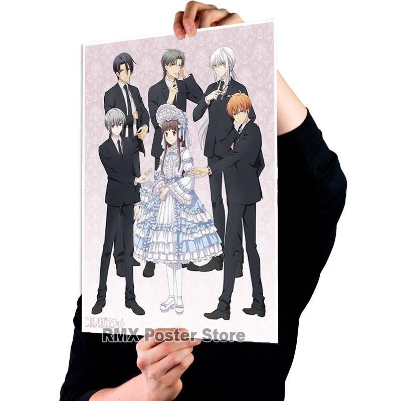 Imprimare HD Anime Coș cu fructe Postere hârtie acoperită albă Poster de pictură Wall Art Decor Living Room Home Bar Decor Imagini