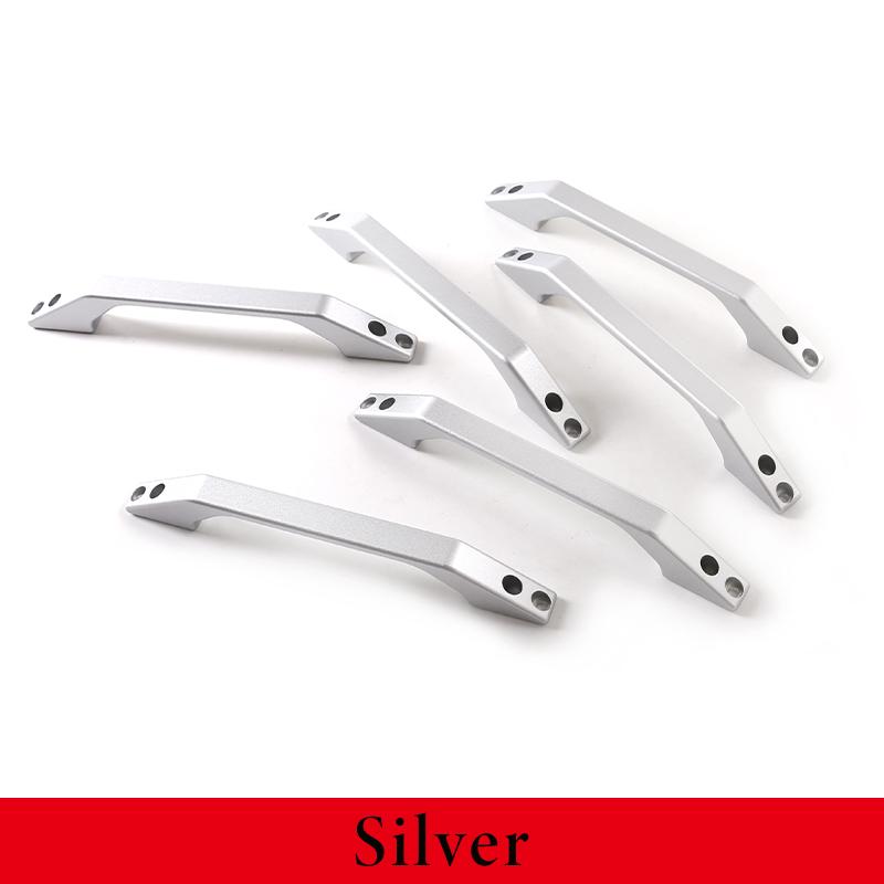 

For Land Rover Defender 90 110 130 2004-2018 Aluminum Alloy Car Front Rear Door Roof Grab Handle Accessories серебряный