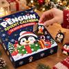 Festive Desk Decor 2026 Animal Advent Calendar with 24 Penguin Figures, Christmas Countdown Set Holiday Toys for Kids Adults, Decorative Theme