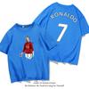 C Ronaldo letní krátkorukávové pánské a dámské dresy krátkorukávová trička čistá bavlna kulatý výstřih basketbalové sportovní ležérní oblečení