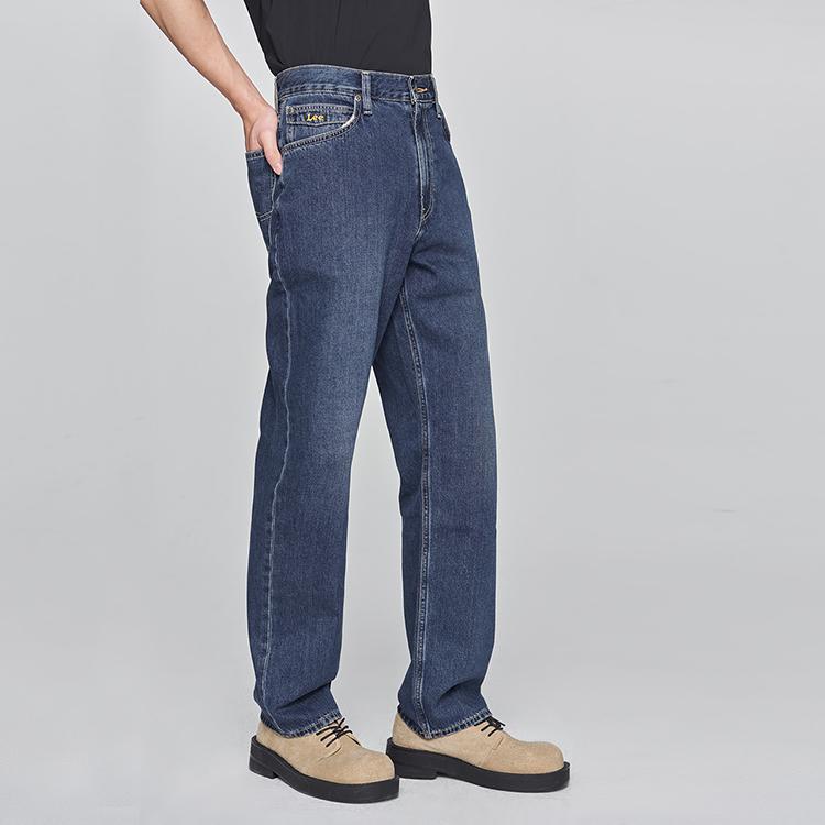 Lee Jeans Men's Dark Blue Moderate Straight Fit Pants LMB251753203487A02983