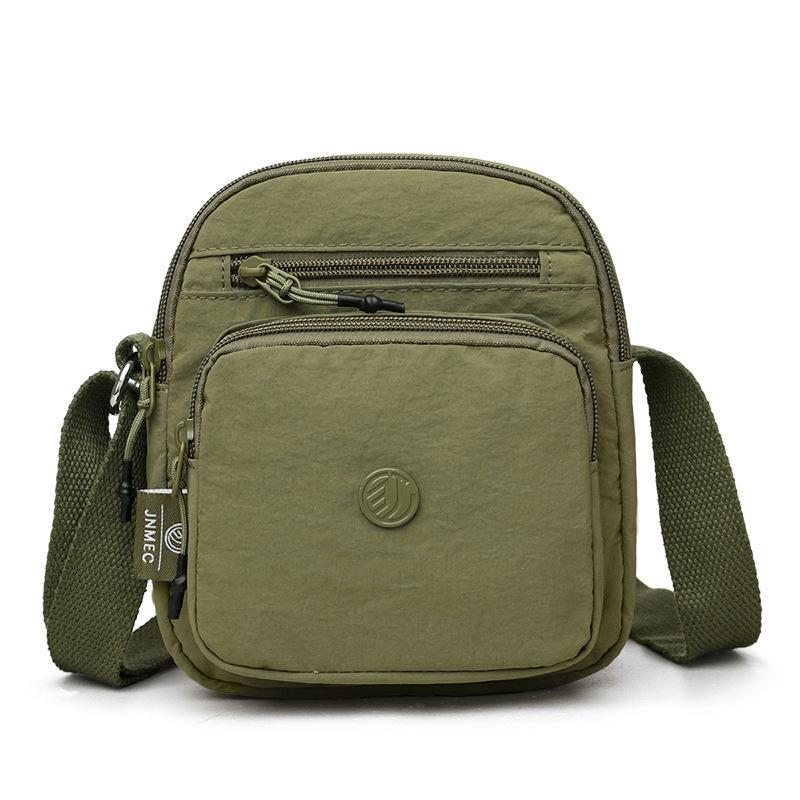 2026 Women's Lightweight Nylon Crossbody Bag with Multi-compartment and Water-repellent Design