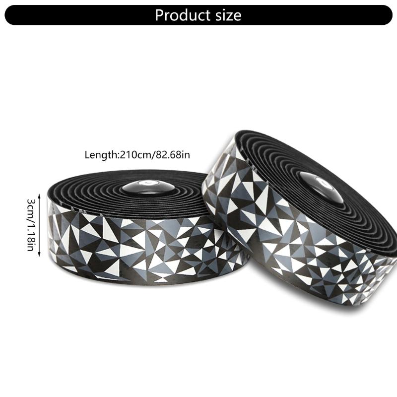 2pcs Road Bike Handlebars Tape Durability Handle Wrap Fashionable Bicycles Tape for Improved Control