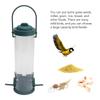 2 Set Bird Tube Feeder Plastic Transparent Hanging Finch Feeder Garden Decoration With 2 Vents 2 Ports