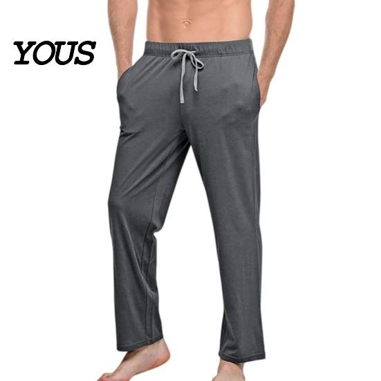 Relaxed Fit Joggers for Spring Men Loose Sweatpants, Straight Leg Joggers, Drawstring Waist Athletic Sweatpants Home Trousers Gym Workout, Casual