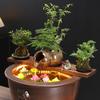 Górne Otwarcie Cyrkulująca Woda Gliniany Garnek Wodospad Fontanna Wodna Słoik Gliniany Nowy Zewnętrzny Ogród Fontanna Akwarium Wystrój Domu