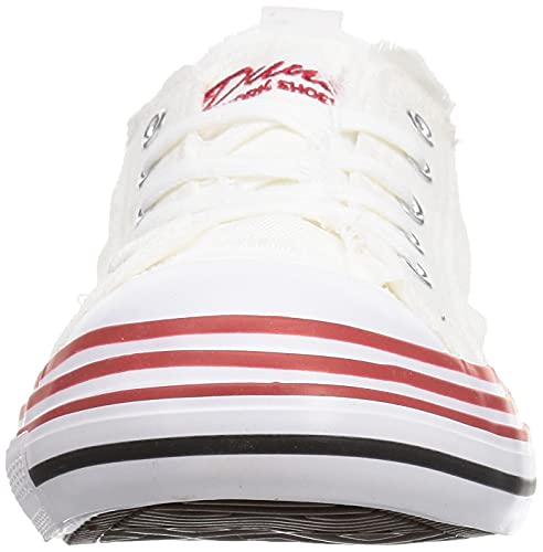 GD Japan Work Shoes: These Distressed Shoes Offer Excellent Grip, Flexibility, and a Stylish Design. DN-710 (Black/White) White, Size 27.0 Cm, 3E.