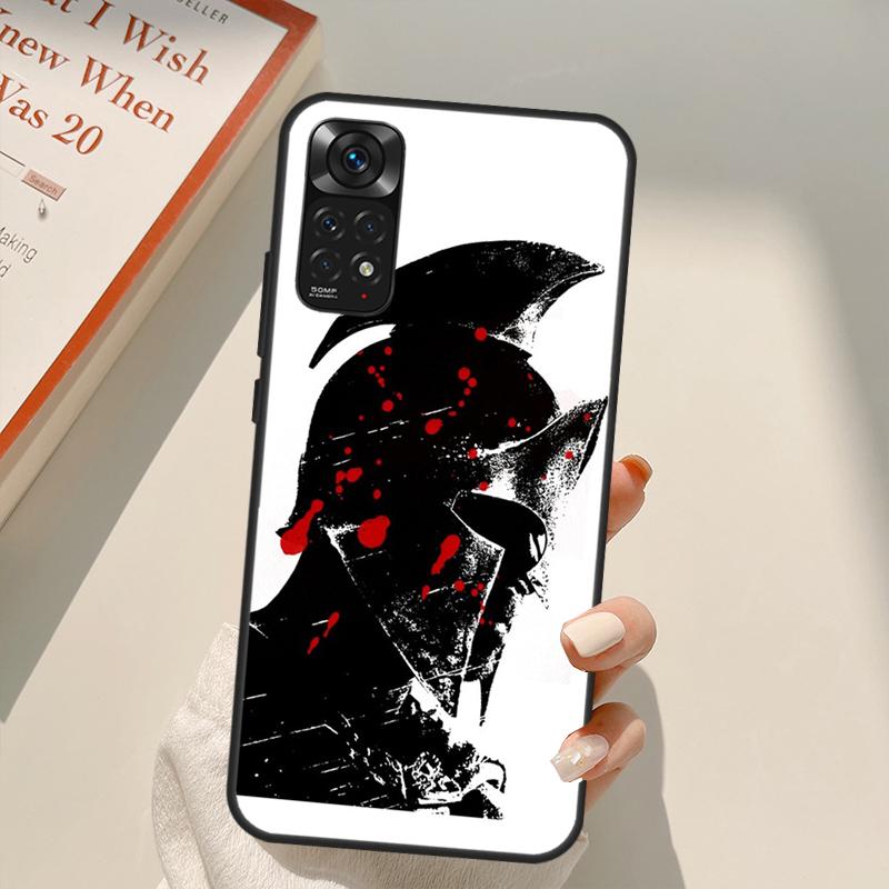 Spartan For Redmi 10A 10C 9A 9C 9T K40 K50 Gaming Phone Case For Redmi Note 11S 10S 9S 9 10 11 Pro