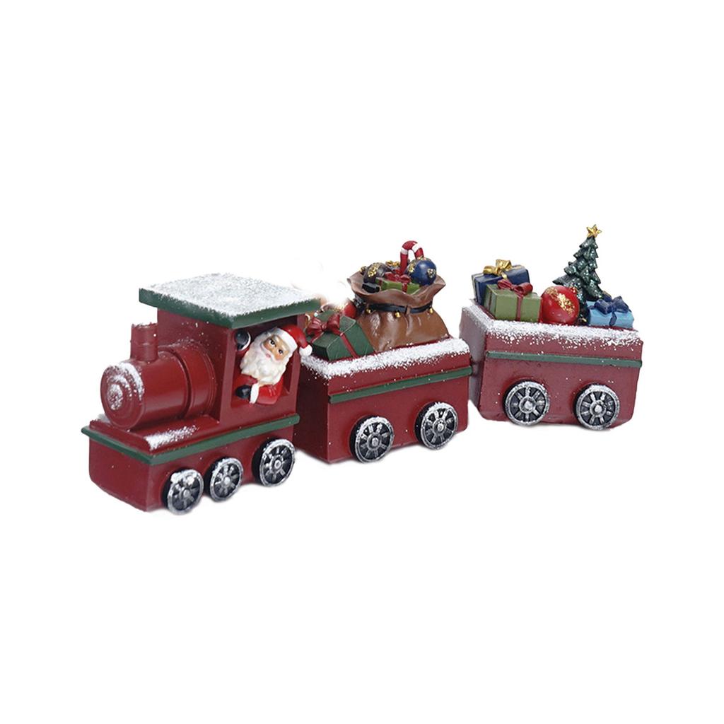 Gingerbread Train, Christmas Decorations, Window Christmas Gifts, Home Living Room Table Resin Crafts.