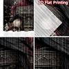 2D flat printing 2pcs Curtain Curtains Halloween Raven and Skull(1) Digital Printed Polyester Drapes Festive Curtains Perfect