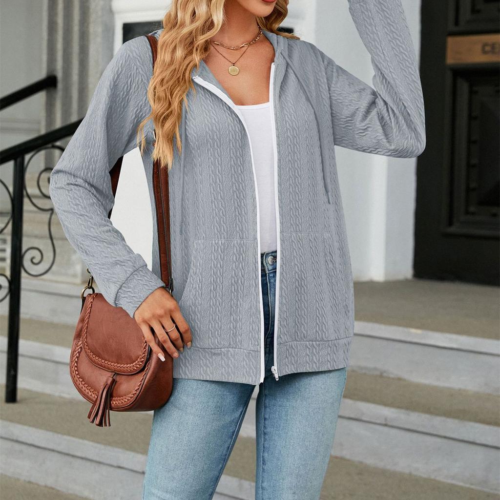 Women's Fashion Casual Autumn Winter Solid Color Print Long Sleeve Loose Blouses & Shirts
