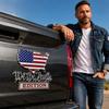 Patriotic United States Map Car Emblem Badge Metal Vehicle Decoration We The People Edition Durable Design for Exterior Use