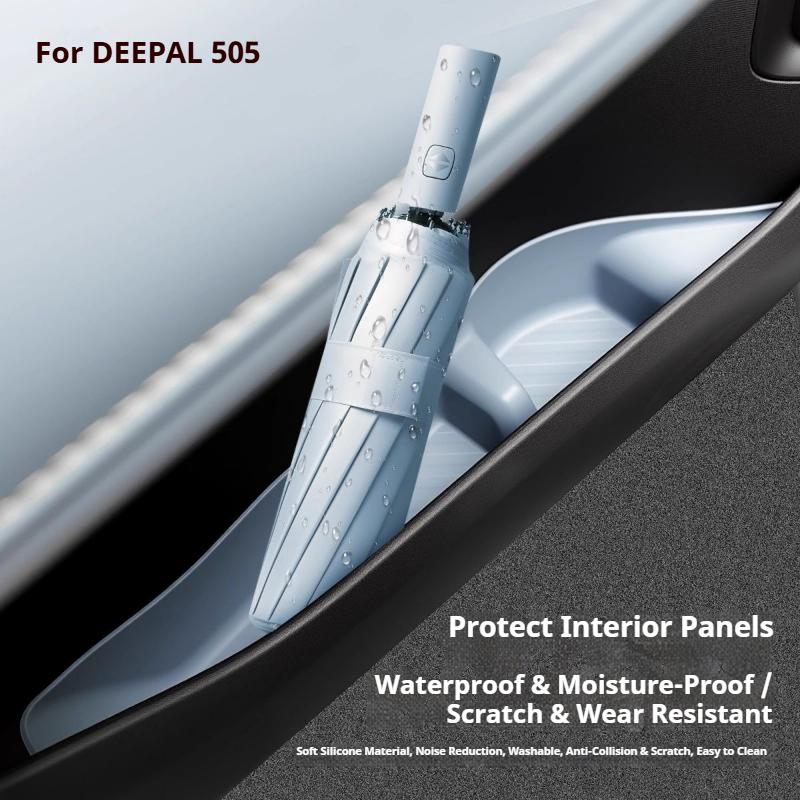 For Changan DEEPAL S05 Silicone Storage Box for Car Doors Scratch Resistant and Wear-resistant Storage Box Interior Accessories