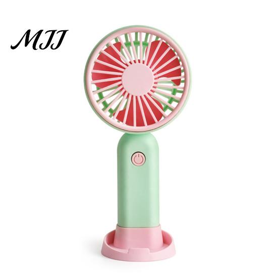 Compact Travel Fan Portable Handheld Mini Fan, 3 Speed USB Rechargeable Personal with Essential Detachable Stand, Quiet Cooling for Office,