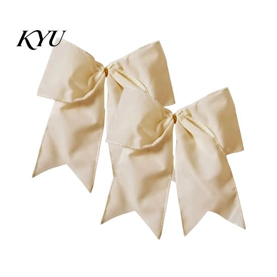 Decorative Velvet Ribbons 2Pcs Christmas Tree Bow Decors, Fabric Holiday Wreath Hanging Ornament Retro Ornaments for Home, Festive Garland Wedding
