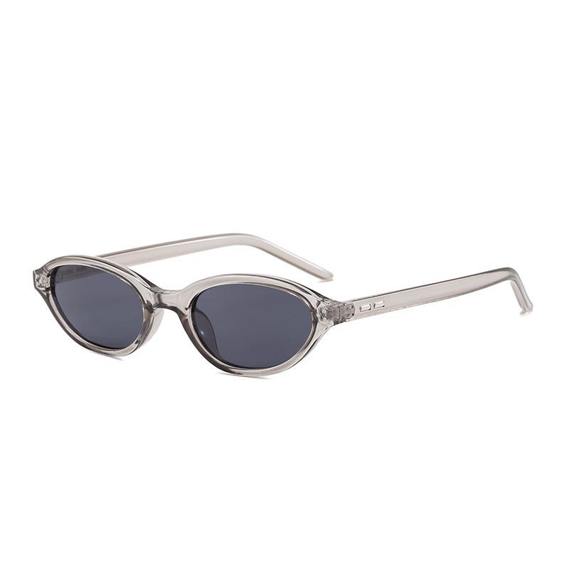 Elliptical Cat Eye Sunglasses With Uv400 Protection For Fashion Girls