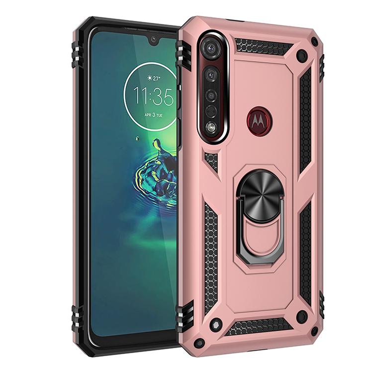 

Cover Moto One Macro Armor Rugged Military Shockproof Car Holder Magnetic Case for Motorola One Macro for Moto One Macro
