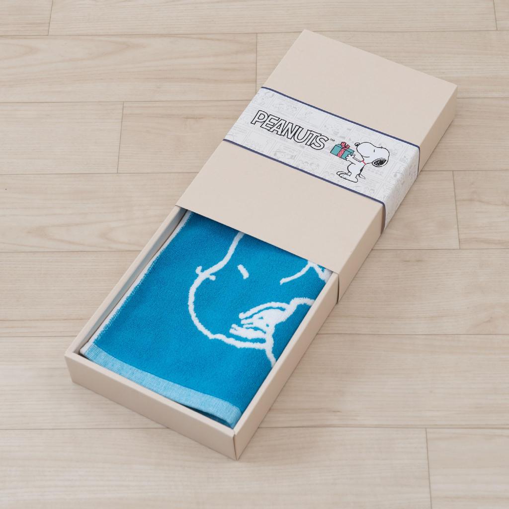 Senko Snoopy Bath Approximately 40 x 60 Gift Boxed with Character 58343 Mat, cm, Obi, Blue, Design, Cute,