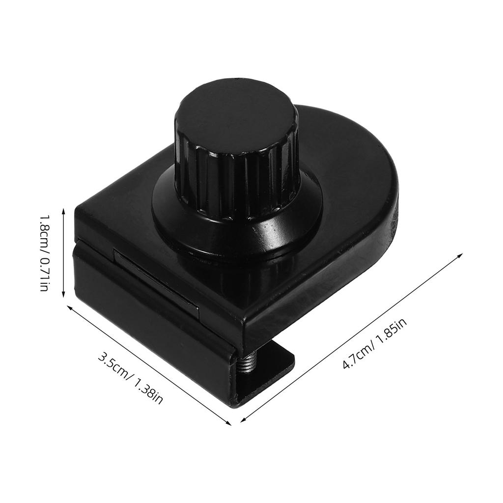 2Pcs Glass Jewelry Case Lock No Drill High Strength Alloy Showcase Cabinet Lock Silver for Glass Under 8Mm Mall Display Security