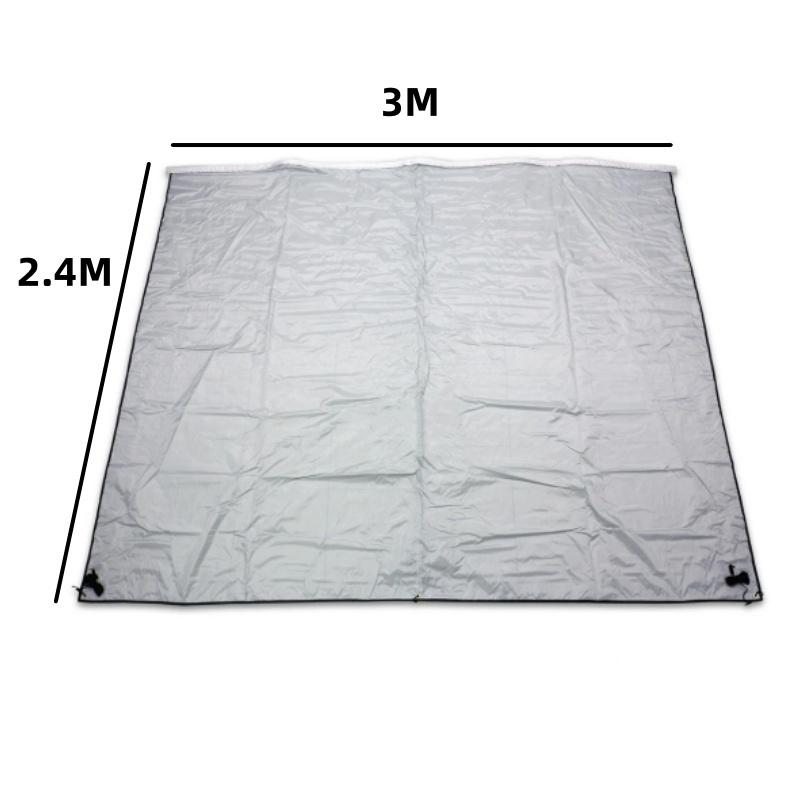 Outdoor Camping Awning Kits 210D Oxford Sun Rain Protection Awning Canopy Sun Shade Sail With Keder Piping Attachment 3x2.4m