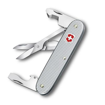 VICTORINOX Companion Slim Allox Knife Birthday Silver Multi-functional - Outdoor, Camping, Emergency, Knifeless, Bladeless, Survival, 6-in-1 Function,