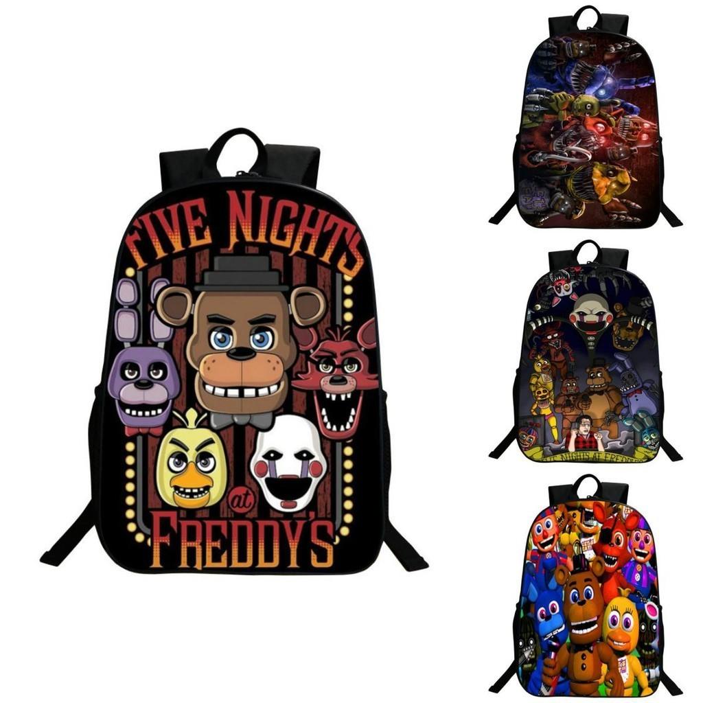 Vibrant Five Nights At Freddy's Backpack With Anime Pattern For Kids And Students