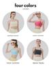 Women's Color-Block Yoga Bra: Two-Shoulder Strap, Fixed Pads, Bare-Back Design, Quick-Dry, Moisture-Wicking.