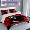 3pcs Custom Name Ghostface Set,Includes 1 Duvet Cover and 2 Pillowcases,All-season Bedroom Decor
