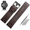 24 26 27 28mm Soft Watchbands for Die-sel DZ7313 7322 7257 7313 DZ7333 4318 Women's Men's Watch Straps with Black Sliver Buckle
