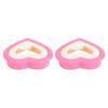 2PCS Sandwich Cutter Bread Mold Heart Shape Cookie Maker Bread Mold for Kids and Family Kitchen Tools