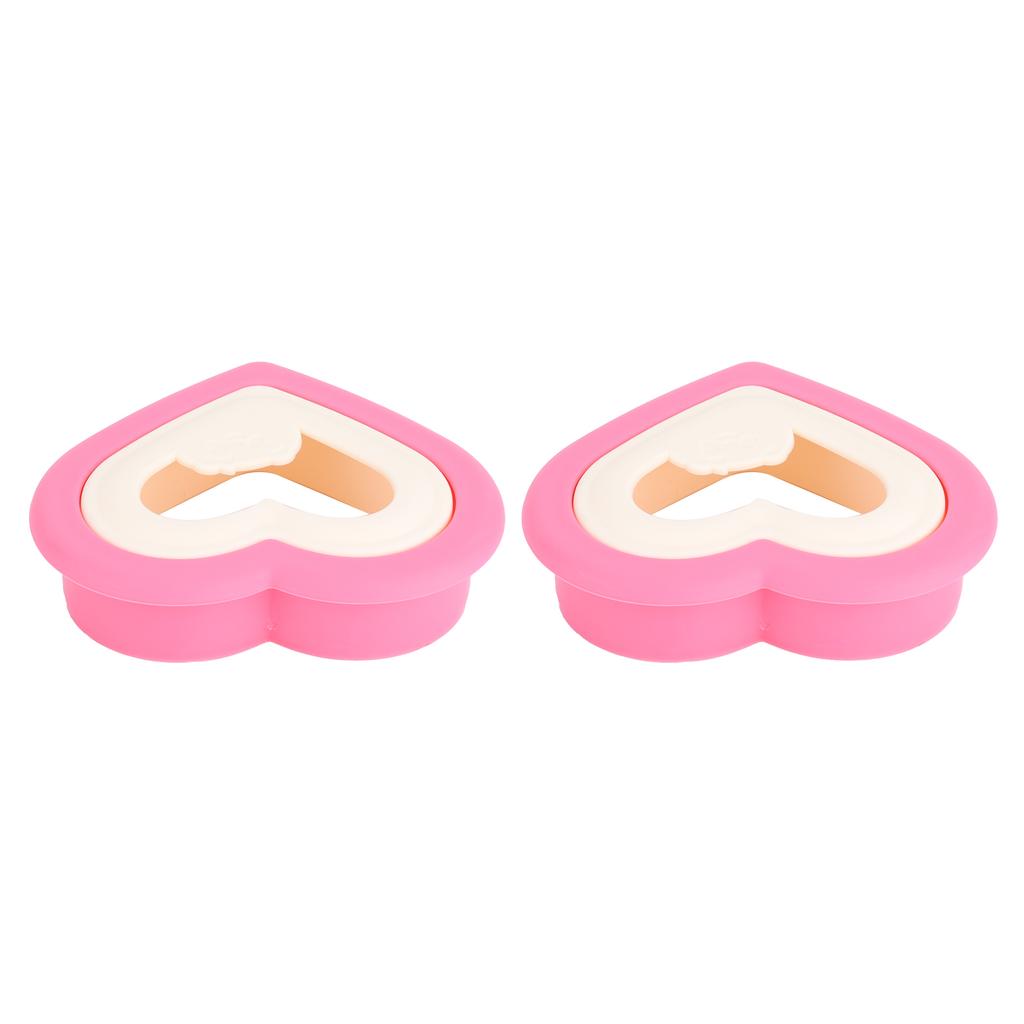 2PCS Sandwich Cutter Bread Mold Heart Shape Cookie Maker Bread Mold for Kids and Family Kitchen Tools