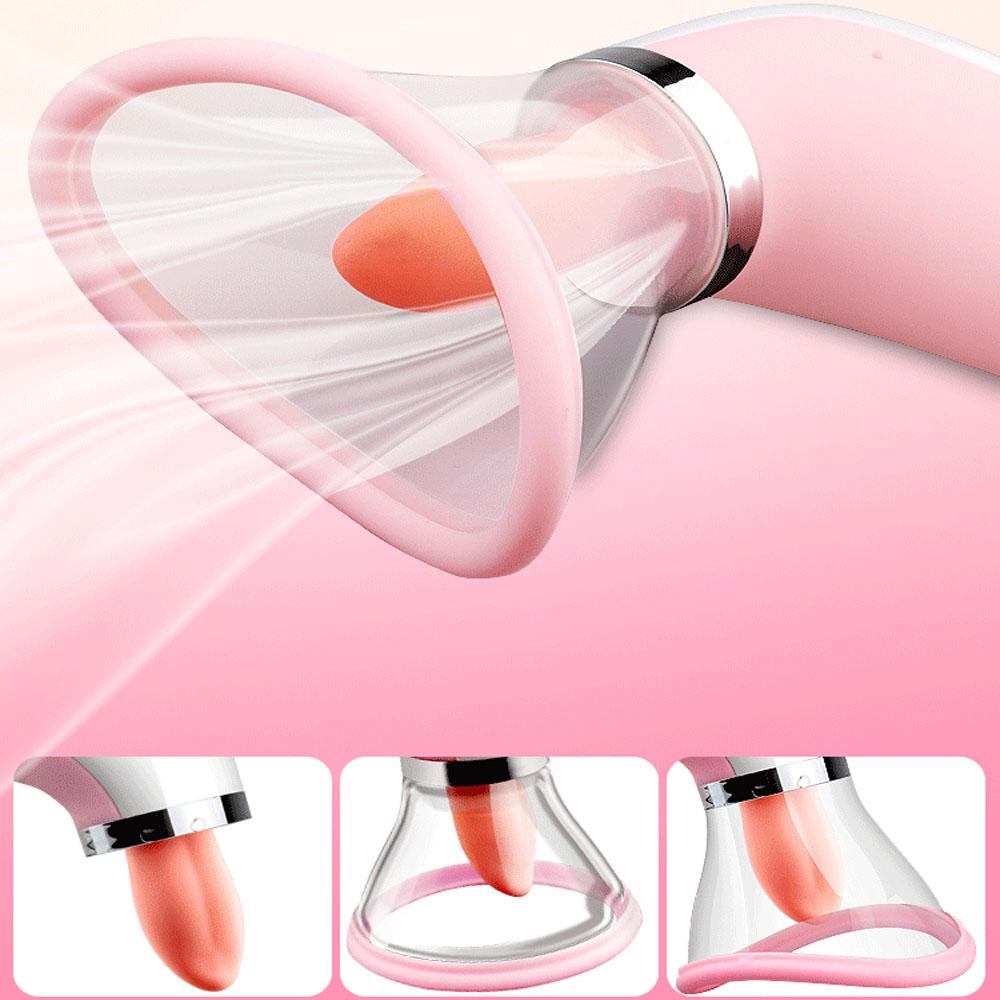 Vagina Sucking Vibrator Sex Toy for Woman Oral Tongue Blowing Suction Clitoris Stimulator Masturbator Erotic Sex Toys for Adults